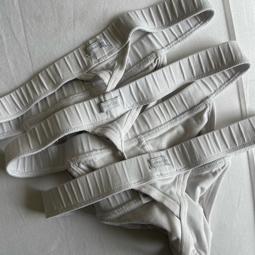 CHARLIE by MZ 3-Pck Cotton Thongs
